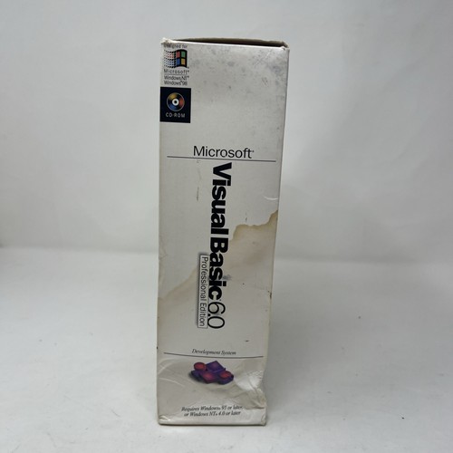 Microsoft Visual Basic 6.0 Professional Edition CD-ROM Software & Retail Box - Picture 3 of 7