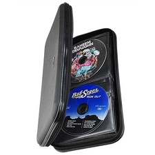 72 Disc CD DVD Storage Case Hard Shell Zipper Wallet Binder Organizer Black
