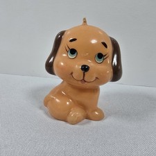 Vintage Russ Puppy Dog Eyes Candle Smiling Cute Never Lit