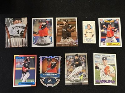 9 Jose Fernandez Cards Inserts, Die-Cut, Short Prints & More