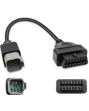6Pin to 16Pin Motorcycle OBD2 Diagnostic Cable Adapter, CAN OBD2 OBDII