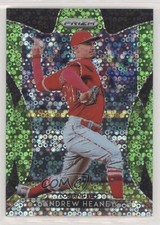 2019 Panini Prizm Tier II Lime Green Donut Circle 191/199 Andrew Heaney #151 0q3