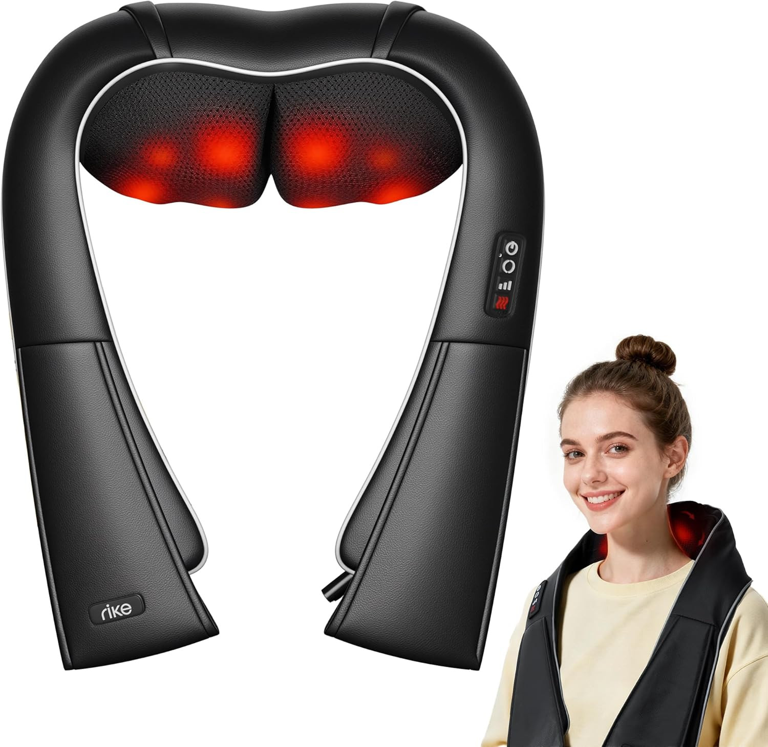 Massaggiatore Schiena e Collo Elettrico Shiatsu 4D | Benessere Casa