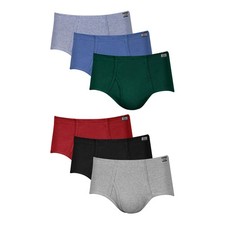 Hanes Men's Moisture-Wicking Mid-Rise Briefs - Size XL 6 Pack 