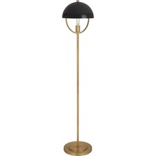 Robert Abbey Mavisten Edition Copernica Floor Lamp, Brass/Piano Black - 601BLK