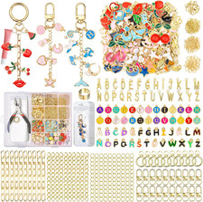 656Pcs Keychain Making Kit: Gold Jewelry Making Supplies, DIY Crafts Bulk 198