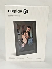 Black NixPlay W10F Smart Digital Photo Frame 10.1” New Sealed