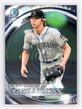 2020 Bowman Draft #GOG-ZV Zac Veen Glimpses of Greatness