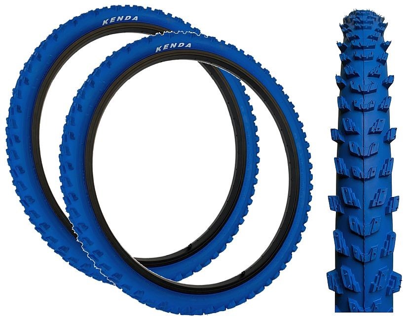 Kenda 24 X 1,95 BLAU Mountainbike Off Road MTB Knobby Profil Reifen