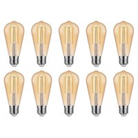 Asalite E27 Led-Lampe ST64 7W 650Lm 2000K Extra Warmweiß 10 StüCk