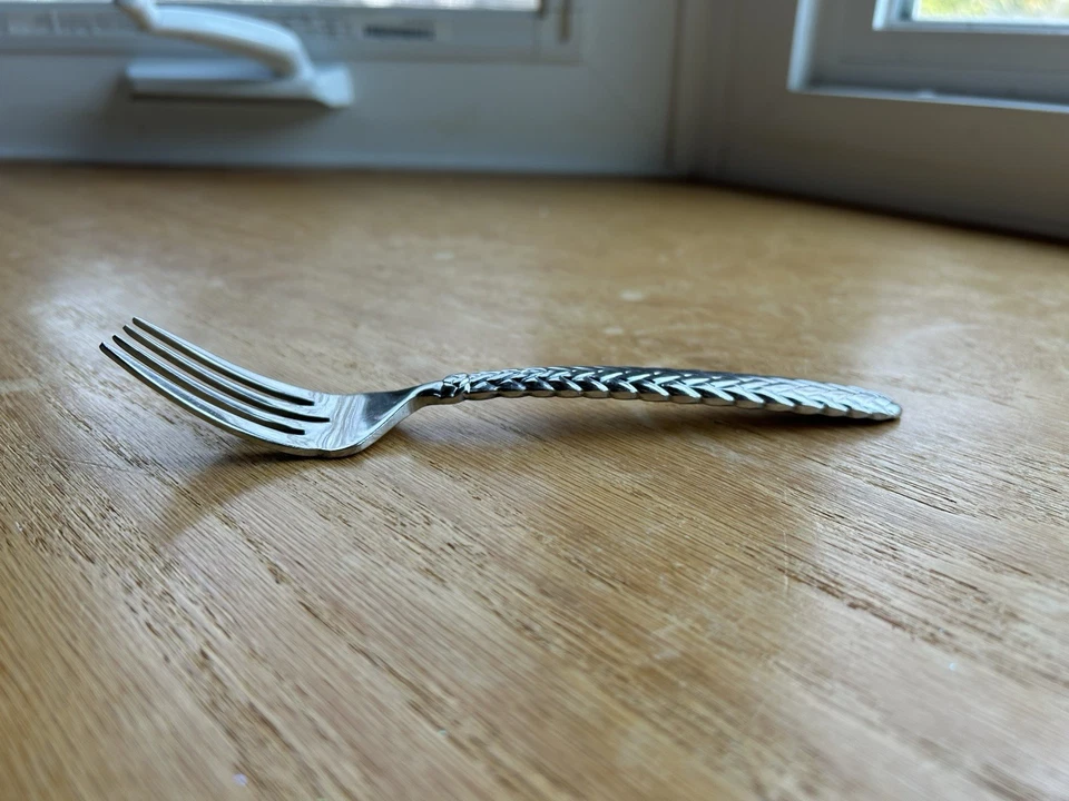 Ralph Lauren RLL EQUESTRIAN BRAID Salad Fork Stainless Steel Flatware 1991 - Image 4 of 4