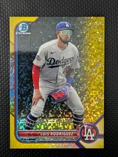 2022 Bowman Chrome Prospects Yellow Mini-Diamond Refractor /75 Luis Rodriguez