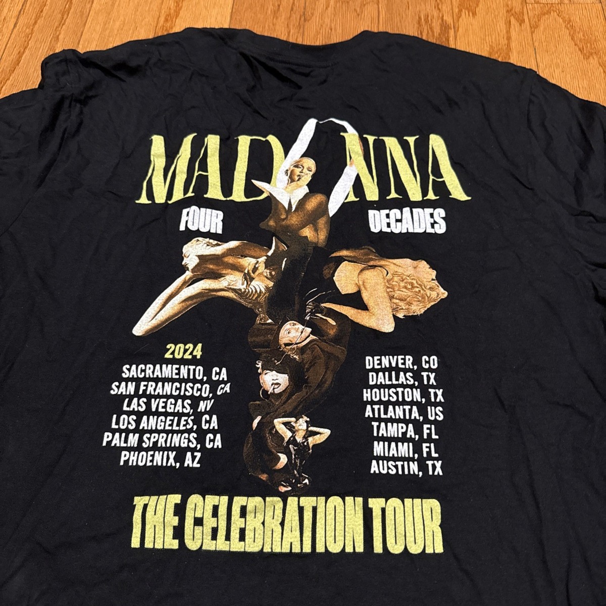 Madonna Celebration Tour T Shirt XL Four Decades Tour Concert