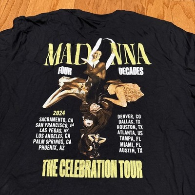 Madonna Celebration Tour T Shirt XL Four Decades Tour Concert
