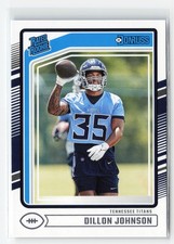 DILLON JOHNSON #399 RC 2024 PANINI DONRUSS TITANS ROOKIE