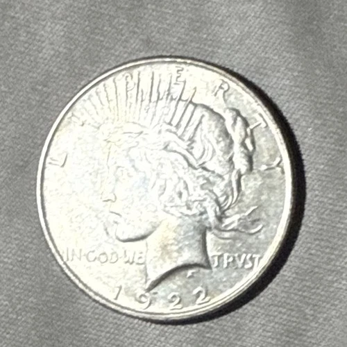 1922 Peace Dollar $1 Silver Circulated Business Strike Coin Uncertified