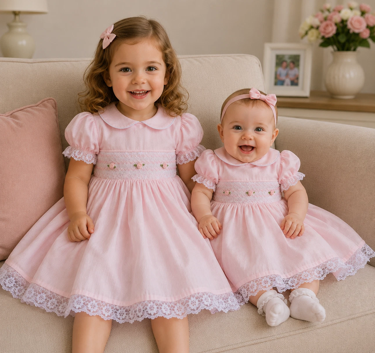 DREAM 0-8 years BABY GIRLS traditional smocked twirly dress various colours
Opens in a new window or