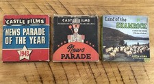 Lot of 3 Vintage Castle Films 8mm Super 8 Reels untested