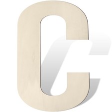 Large Wooden Letters 17 Inch C Unfinished Big Wood Letters for Wall Decor P...