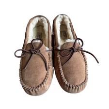 UGG Dakota Chestnut Suede Moccasin Slippers 1107949 Women Size 8 Indoor/Outdoor