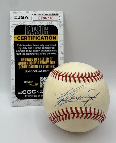 Ken Griffey Jr. Signed Baseball JSA COA #24 Seattle Mariners The Kid MLB HOF !