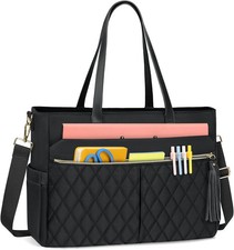 Laptop Bag for Women 15.6" Teacher Tote Work Bag with Insulated Pocket