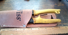 Used Wiss USA MPO-3 YELLOW GRIP Metal Master Snips Shears w/Leather Holster