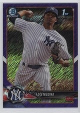 2018 Bowman Chrome Prospects Purple Shimmer Refractor 199/655 Luis Medina 0e3