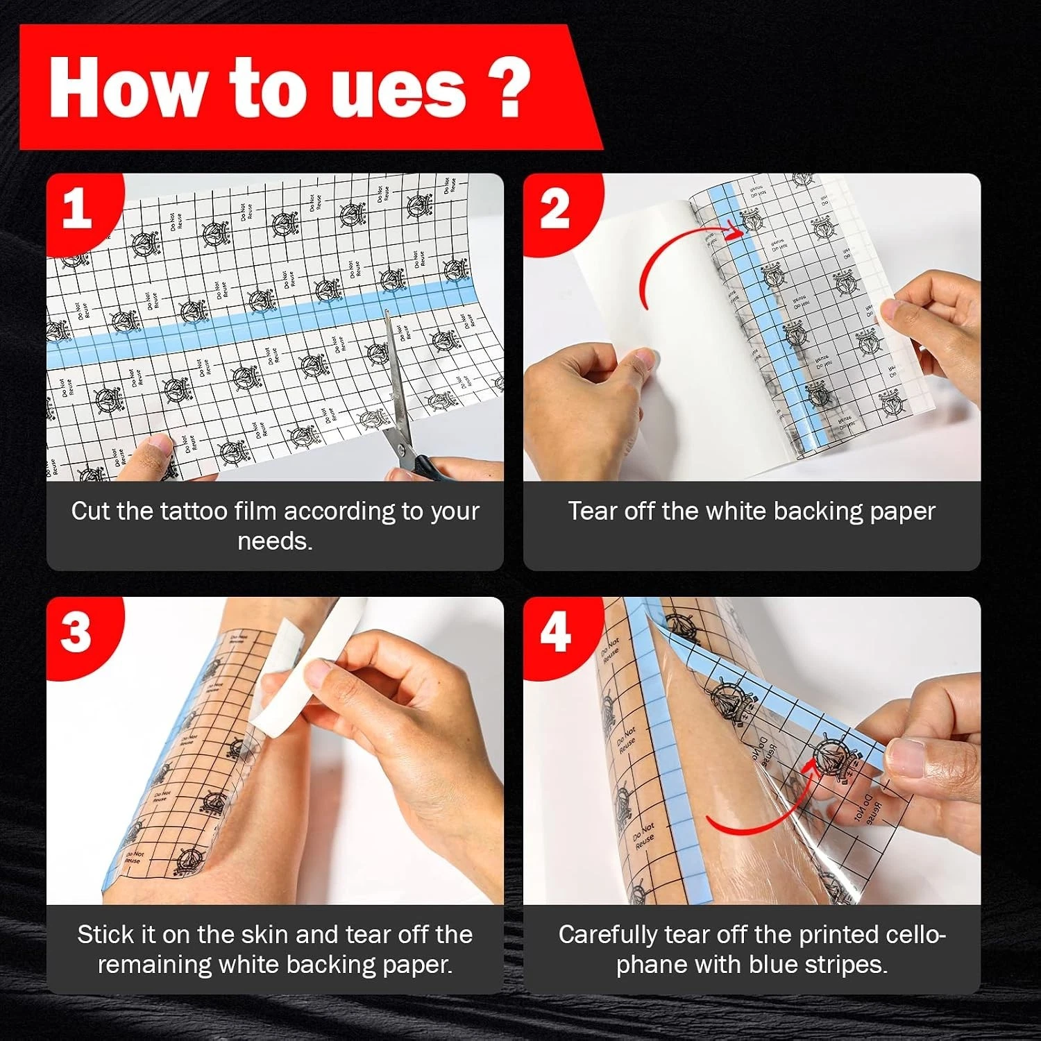 Tattoo Aftercare Bandage, 6"X 8 Yard, Tattoo Waterproof Bandage, Second Skin Tat image 5