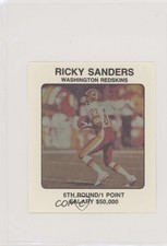 1989 NFL Franchise Game Player Cards Board Game Ricky Sanders 0q3