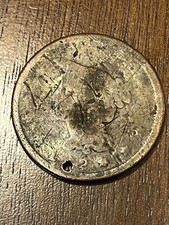 1842 Braided Hair Large Cent Large Date Variety US Copper Coin
