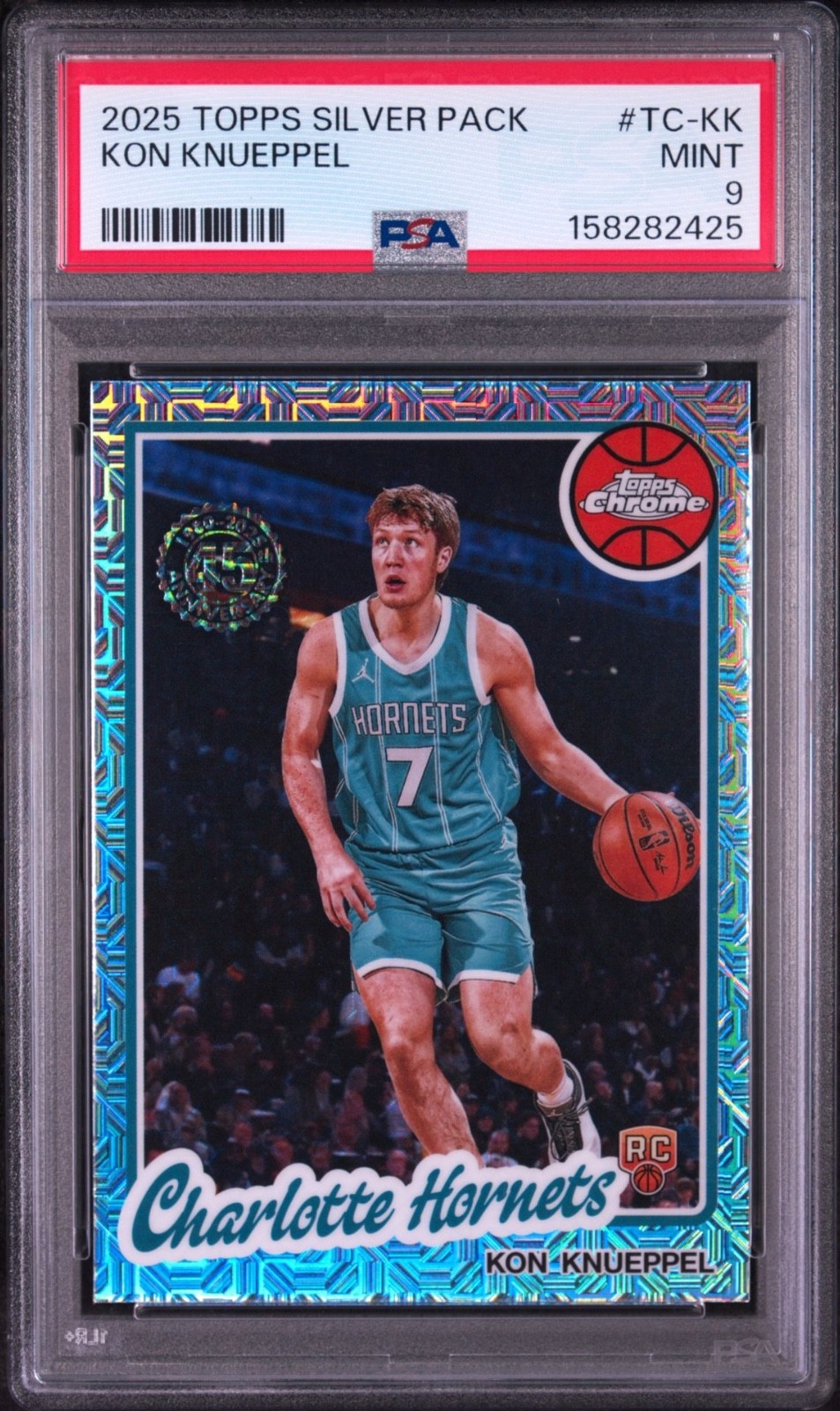 2025-26 Topps Chrome Silver Kon Knueppel Mojo Rookie #TC-KK PSA 9