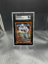 2023 Donruss Optic Emmitt Smith Orange Scope /79 SGC 9 COWBOYS
