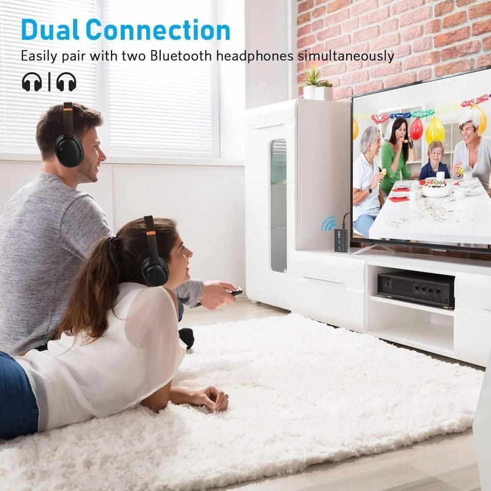 Receptor Transmisor 1Mii ML300 Bluetooth 5.3 AptX Baja Latencia para TV Estéreo Foto 2 de 4