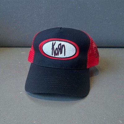 Korn Black Red SnapBack Cap Hat Pop up Store 30 Year Anniversary 2024 Beechfield