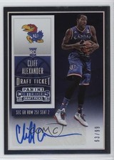 2015 Contenders Draft Picks Variation Ticket 63/99 Cliff Alexander #111 Auto 3y4