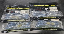 4X Powerteam Lures 3.6” JP Hammer Shad Casper Blue Shad With Hog Tonic 12PK NEW!