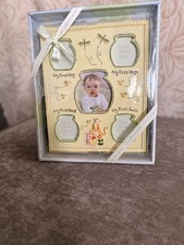 Winnie The Pooh Baby s Firsts Frame, Baby Gift ,New In Box, Gender Neutral
