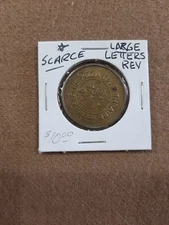 Chuck-E-Cheese 22mm No Cash Value Large Letter Reverse