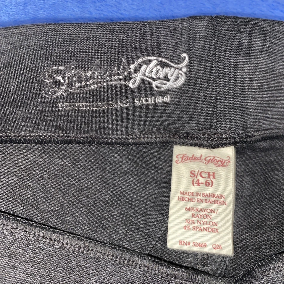 Leggings para mujer descoloridos Glory Ponte talla S gris oscuro pantalones elásticos Foto 2 de 3