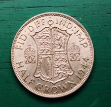 1944 George VI Half Crown Silver Coin #4362
