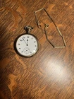 Antique 1899 ELGIN  2” Gold Men’s Pocket Watch and 1/10 14k chain 9.75”