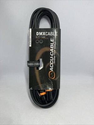 Accu Cable ADJ Products AC3PDMX25 25 ft 3 pin DMX Cable New
