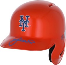 Jeff McNeil New York Mets Autographed Alternate Chrome Mini Batting Helmet