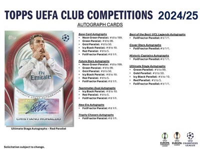 2024-25 Topps UEFA Club Competitions Soccer Value Blaster Box | eBay