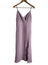 And Now This Mauve Slip Midi Dress Bohemian Charming Classic Silhouette Size M