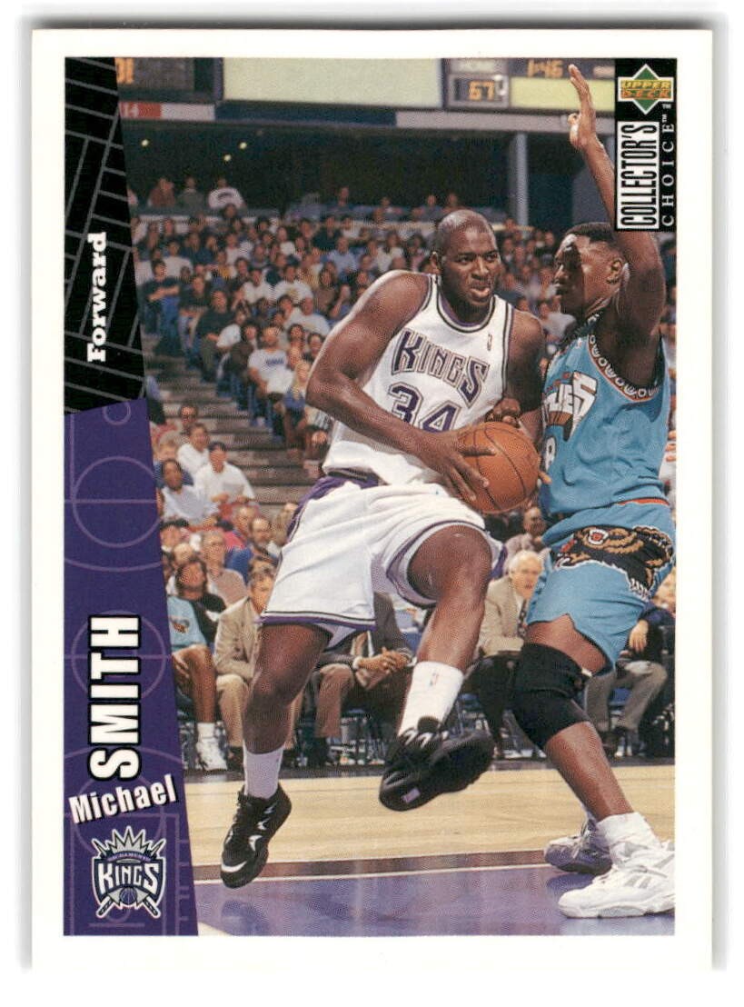 Michael Smith 1996-97 Collector's Choice BASKETBALL #324 Sacramento Kings