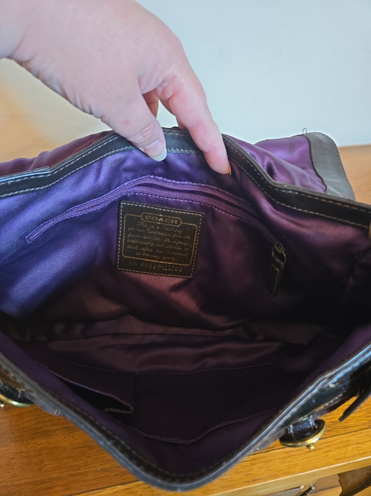 Vintage Y2k Coach Legacy Garcia Brown Patent Leather … - Gem