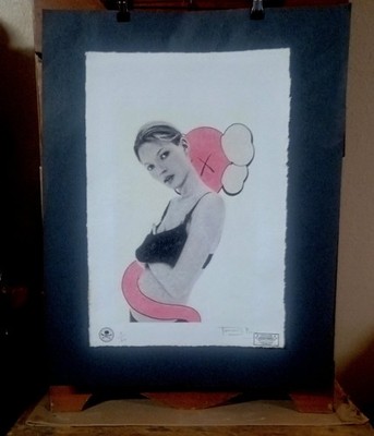 Kate Moss, Kaws, David Sims, Limited Edition 22'x 15'x Signed