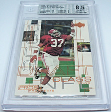 2000 Shaun Alexander Upper Deck Pros & Prospects Rookie Card#96 BGS 8.5 NM-MT+. rookie card picture